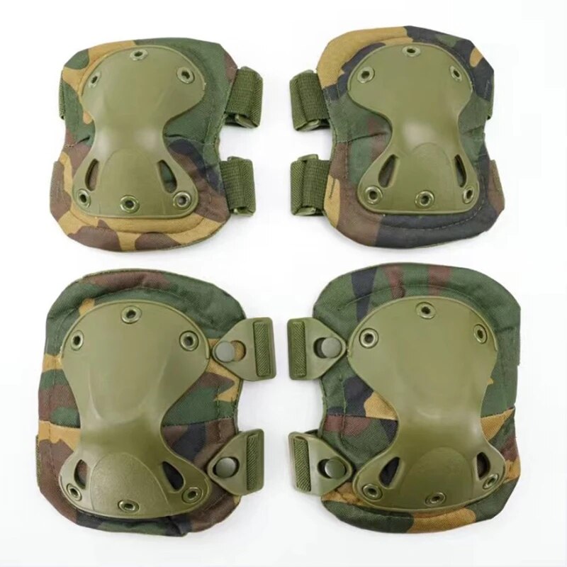 Mountain Biking Elbow Pads - Taktische Schutzausrüstung für den Außenbereich, 4er-Set,