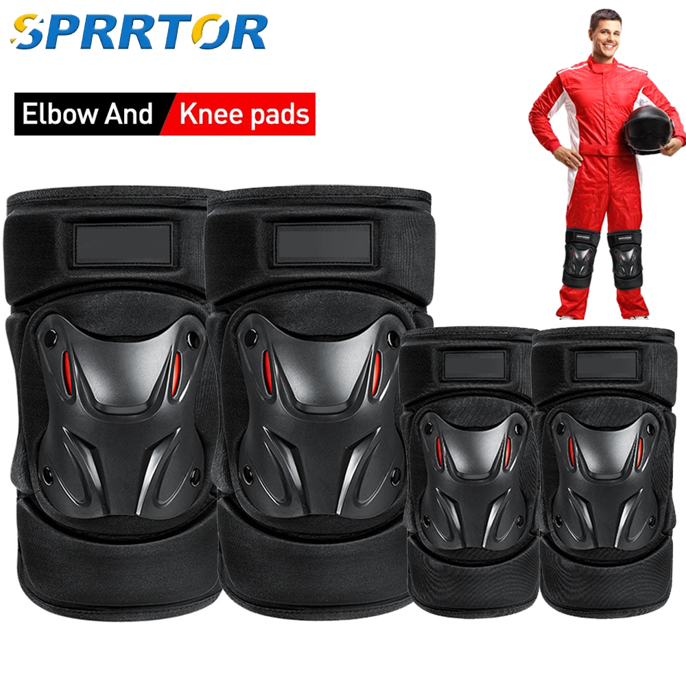 Mountain Biking Elbow Pads - 1 Paar schützende Motorrad-Knieschützer, Ellenbogenstütze, Motocross-Motorrad-Knieschützer,