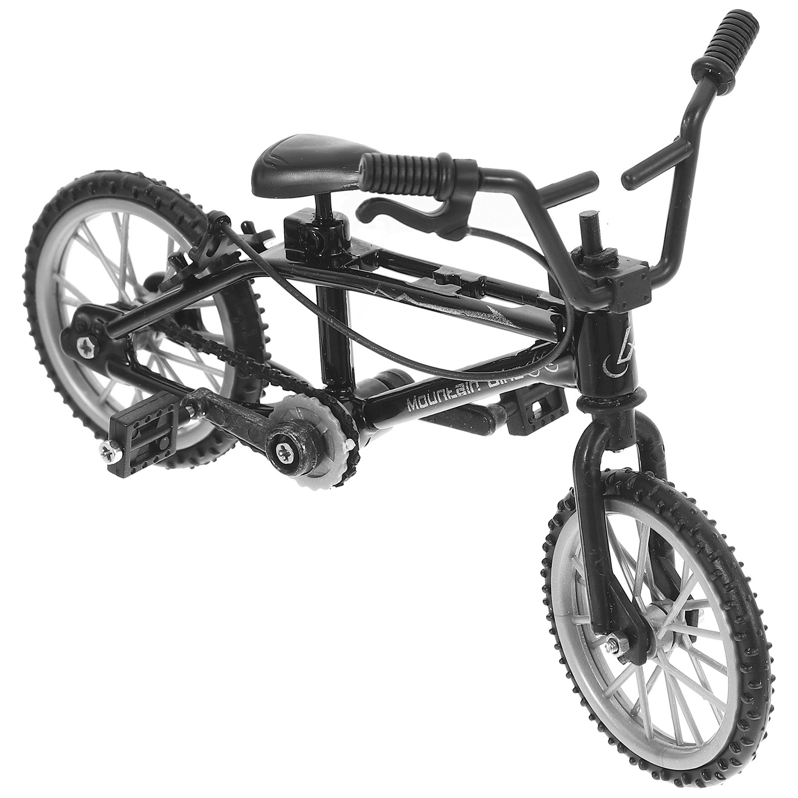 Mountain Biking Europe - Miniatur-Kunstfahrrad, stabiles Metall-Mini-Fahrrad, lebensechte Mikrolandschafts-Dekoration, Foto-Requisite,